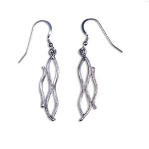 Bifurcaria drop Silver earrings (SE38)