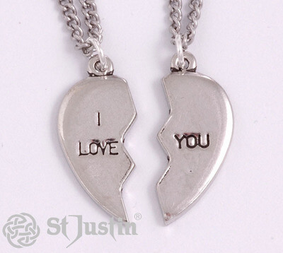 Broken hearts- I love you pendants (PN195) - Afbeelding 2