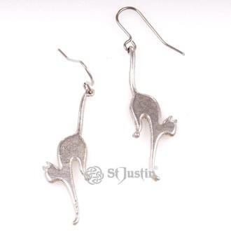 Arched back cat earrings (PE799) - Afbeelding 2