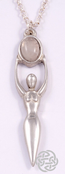 Goddess pendant - rose Quartz (PN734RQ) - Afbeelding 2