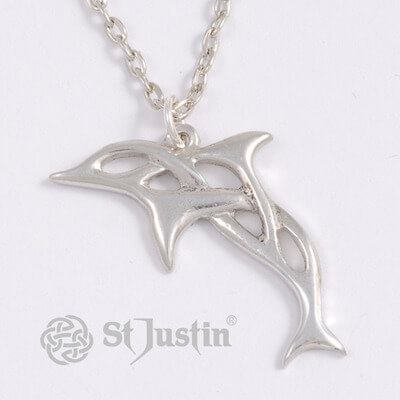 Celtic knot dolphin pendant (PN594) - Afbeelding 2