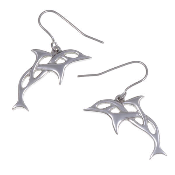 Celtic knot dolphin Oorbellen (PE594)