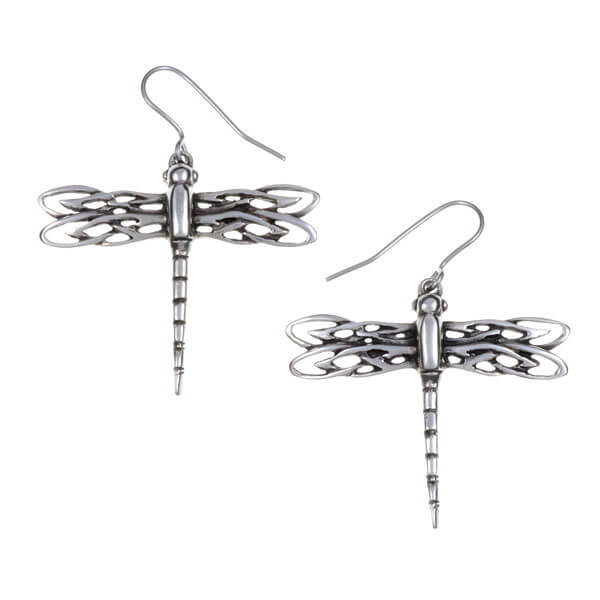 Dragonfly drop earrings (PE722)