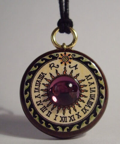 Saturn Equatorial Sundial pendant (SAT 21AM) - Afbeelding 2