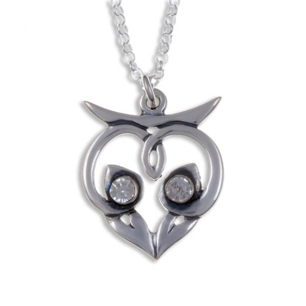 Silver necklace "Abigail Buckingham owl" (SP542)