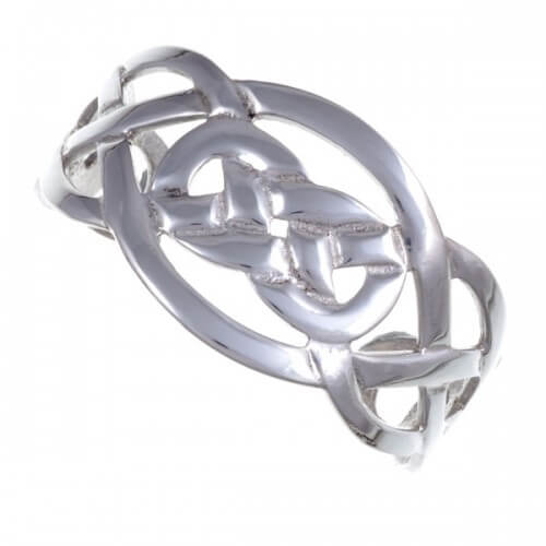 Witte Keltische knoop armband