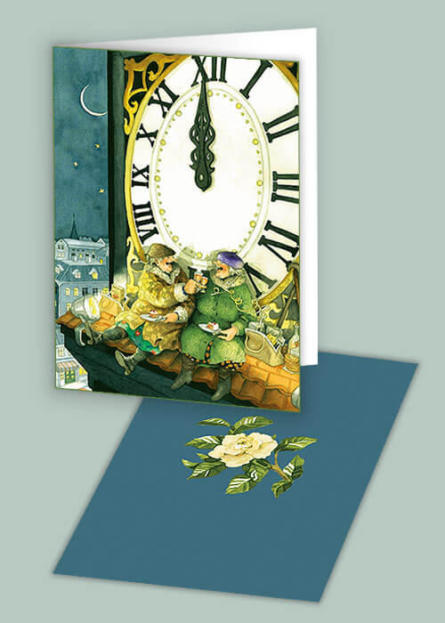 Folded card with envelope